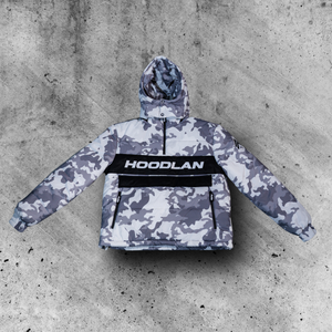 Hoodlan Quarter Zip Camo Puffer