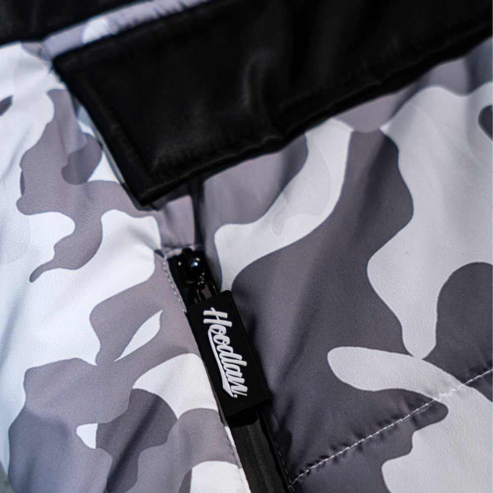 Hoodlan Quarter Zip Camo Puffer