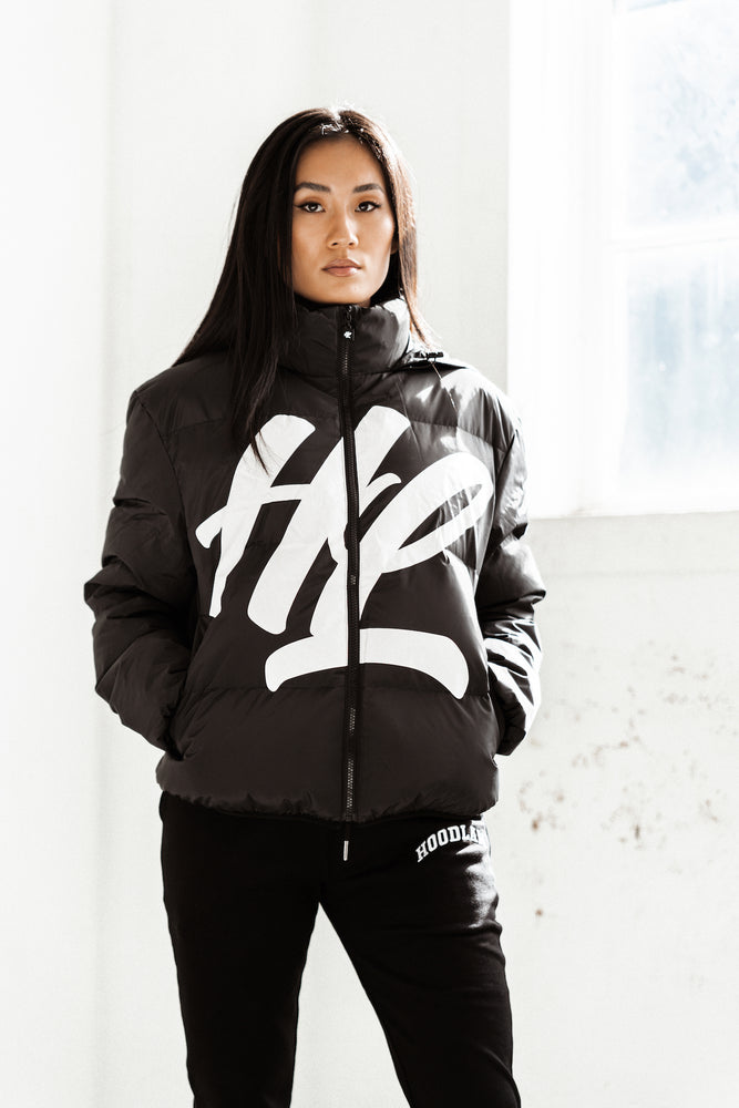 HL PUFFER JACKET - BLACK & WHITE