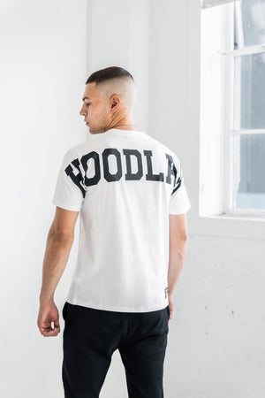 HOODLAN PROPER TEE - WHITE & BLACK