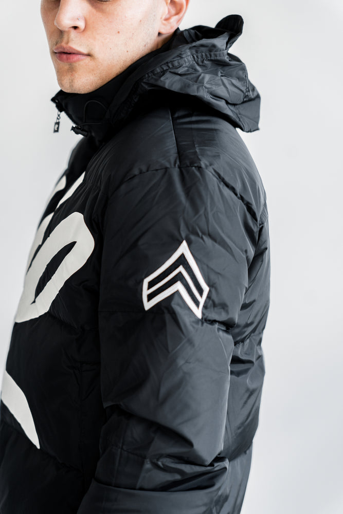 HL PUFFER JACKET - BLACK & WHITE