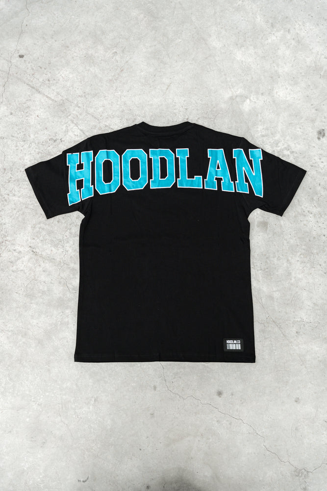 HDLN PROPER TEE - Black/Blue