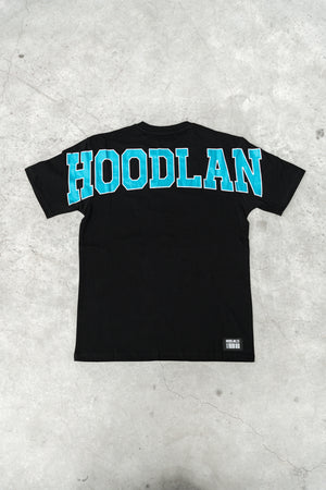 HDLN PROPER TEE - Black/Blue