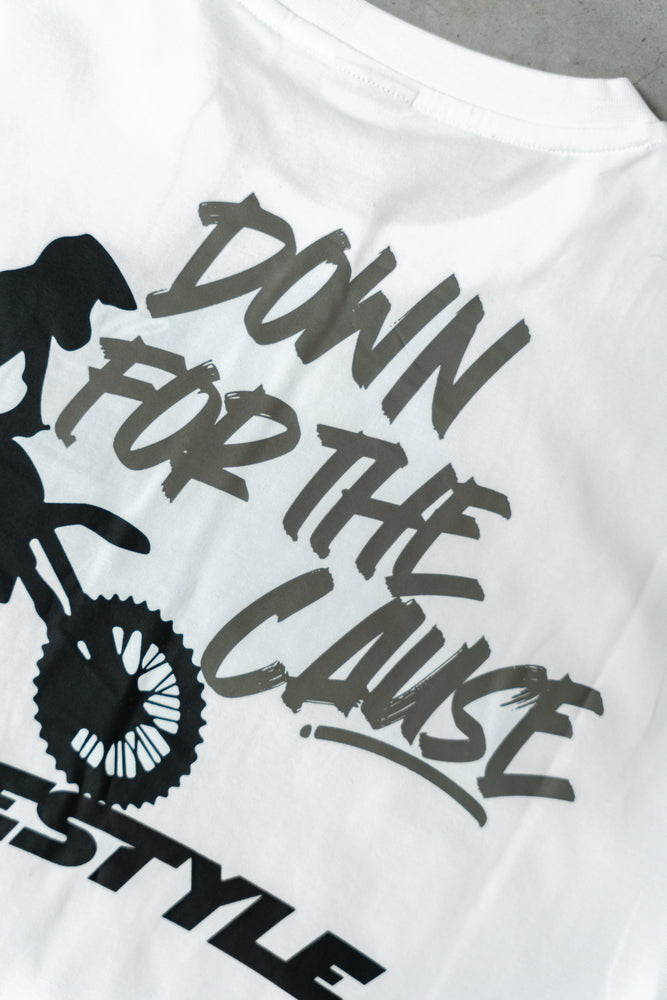 HDLN DOWN FOR THE CAUSE TEE - WHITE