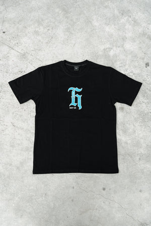 HDLN PROPER TEE - Black/Blue